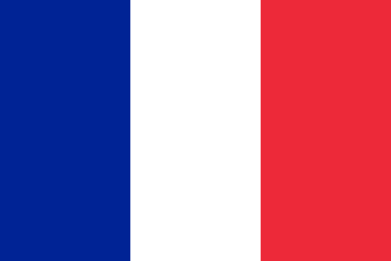 Une photo du drapeau français
